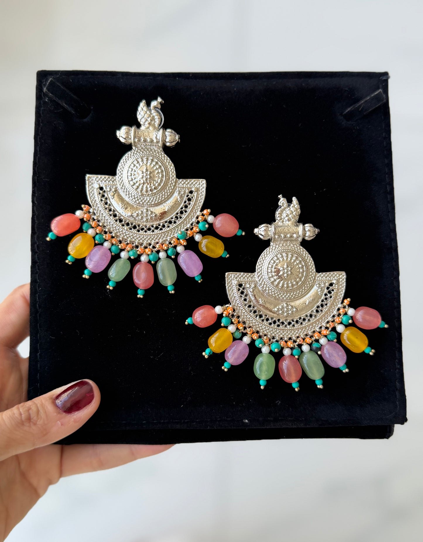 Quirky Colourful Swan Earrings