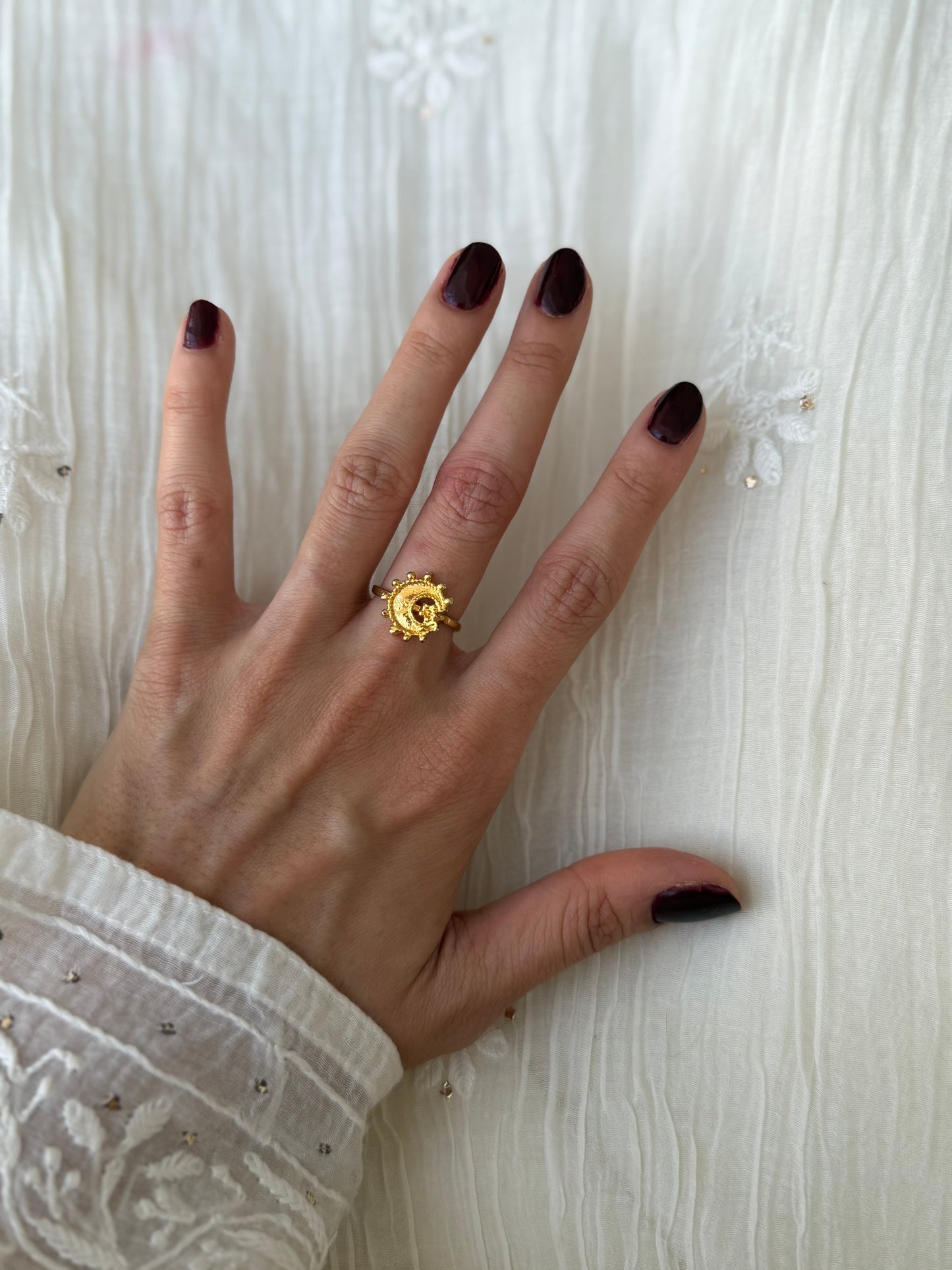 Gold Plated Chandtara Ring