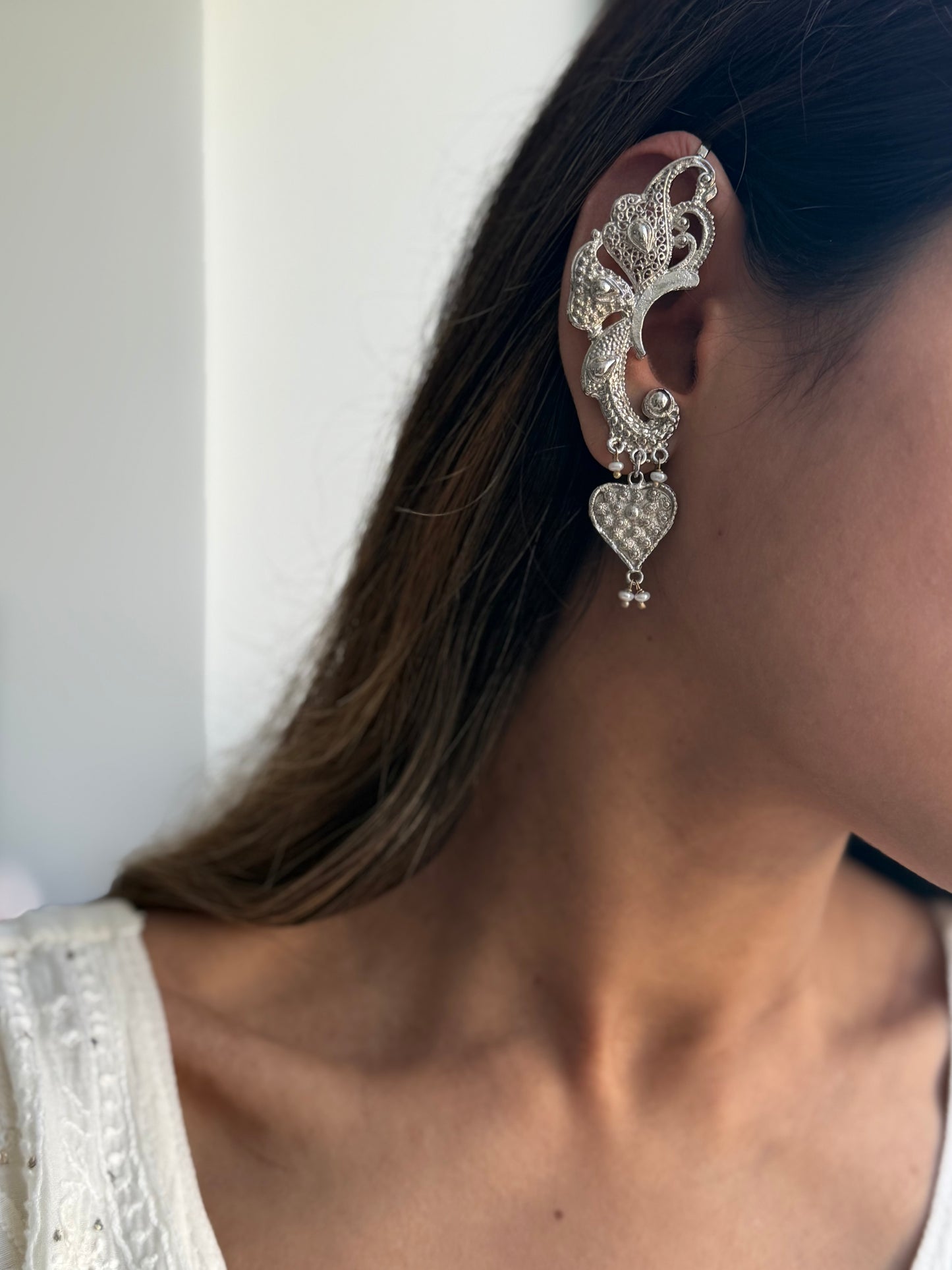 Silver Plated Dilber Earcuffs