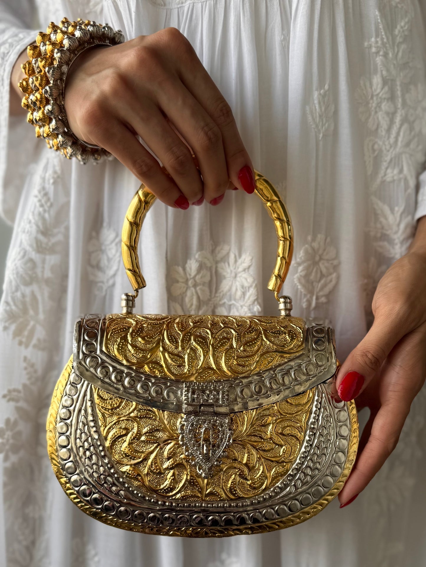 Gold & Silver Plated Clutch