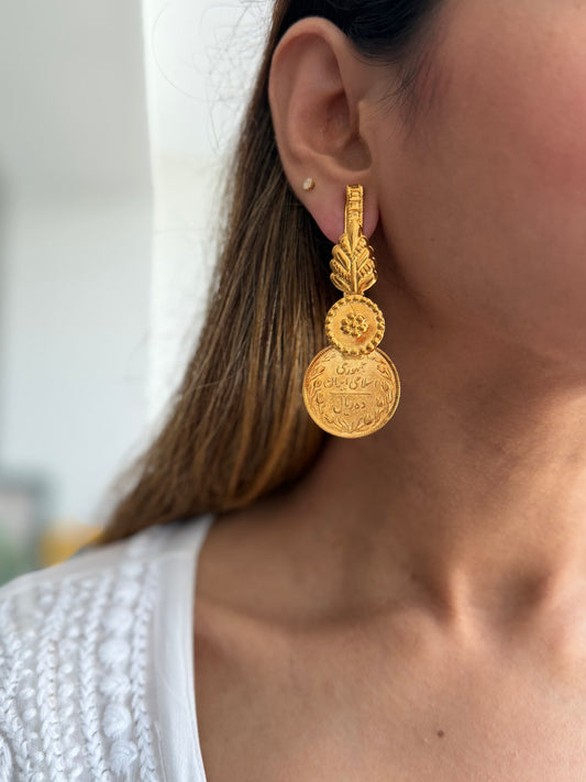 Gold Plated Coin studs