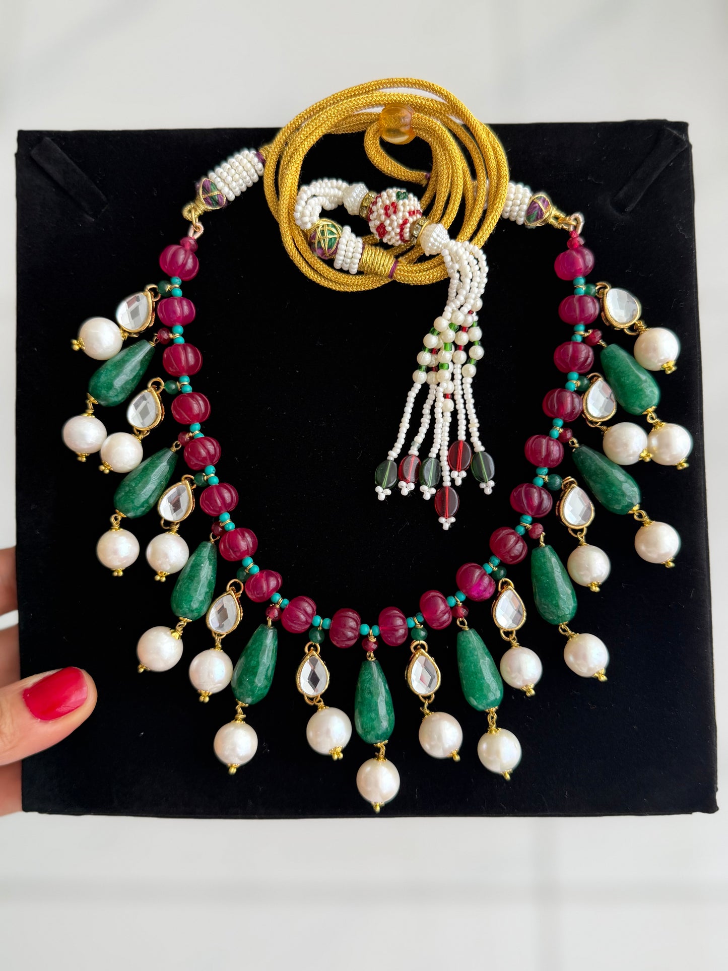 Gold Plated Kundan-e-Gul Choker