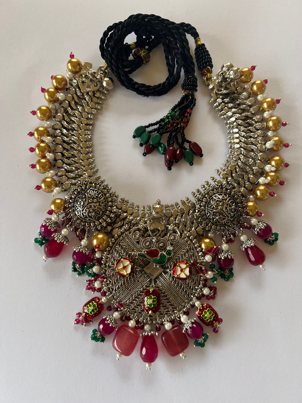Handmade Meena Ruby Choker