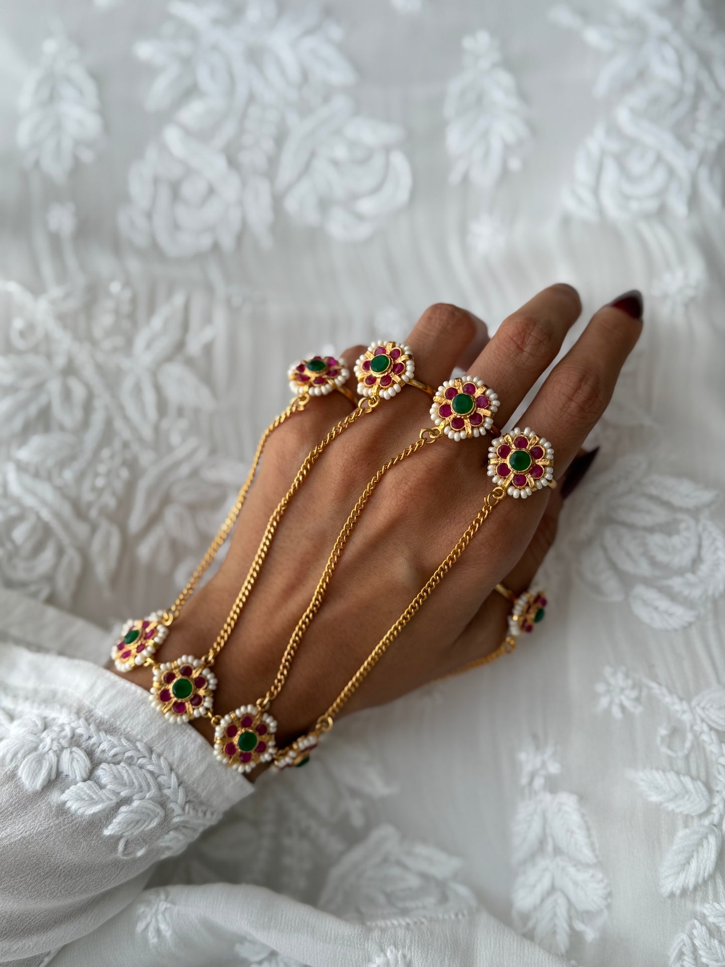 Gold Plated Meena panjgala