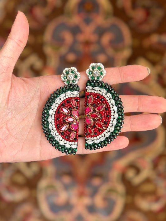Handmade Zardoozi Earrings