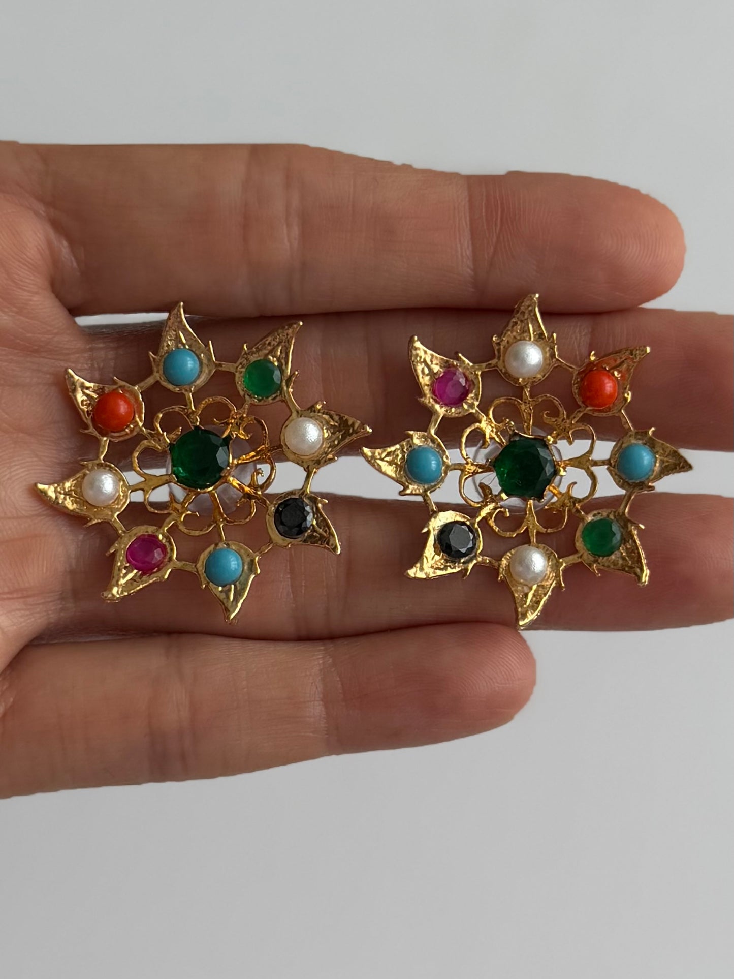 Gold Plated Basant Studs