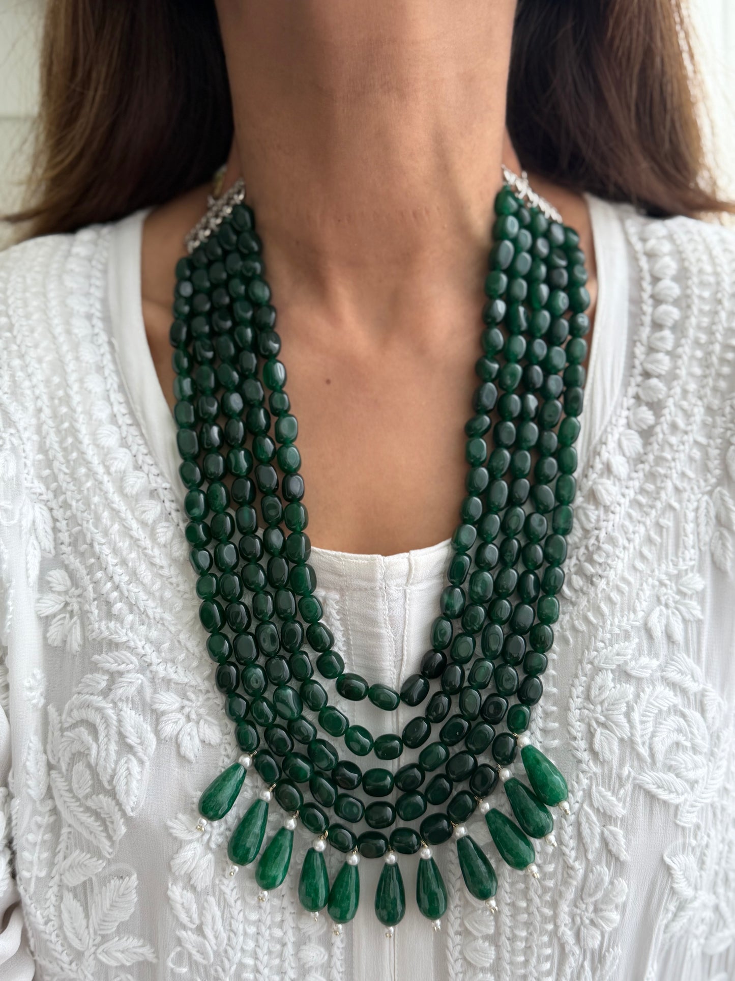 Emerald Drop Mala