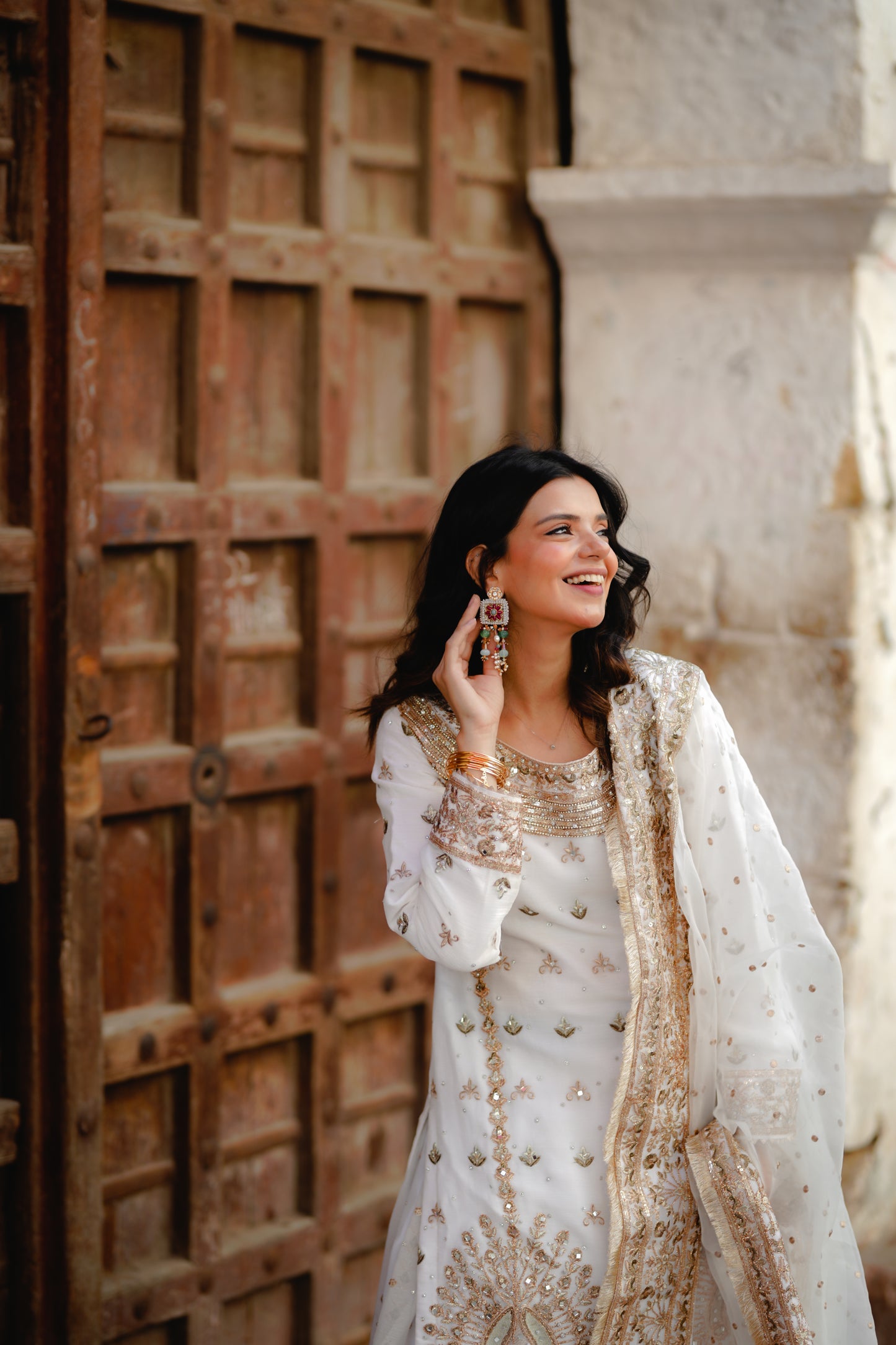 Mor Handmade Zardoozi Earrings