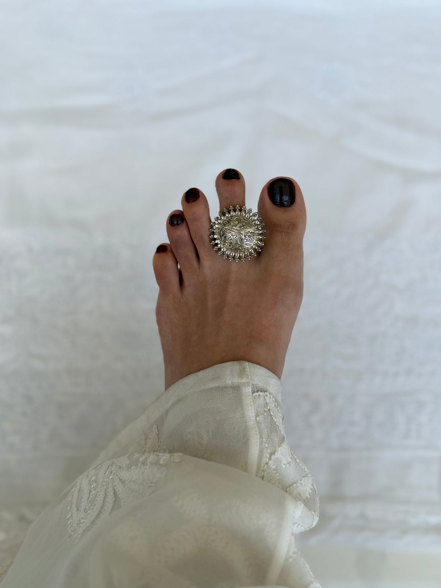 Silver Plated Toe Ring