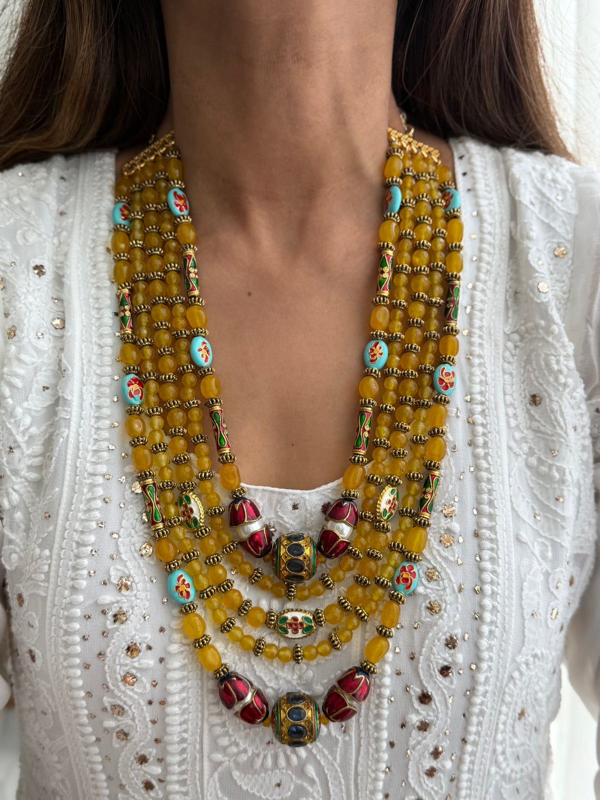 Yellow Meena Mala