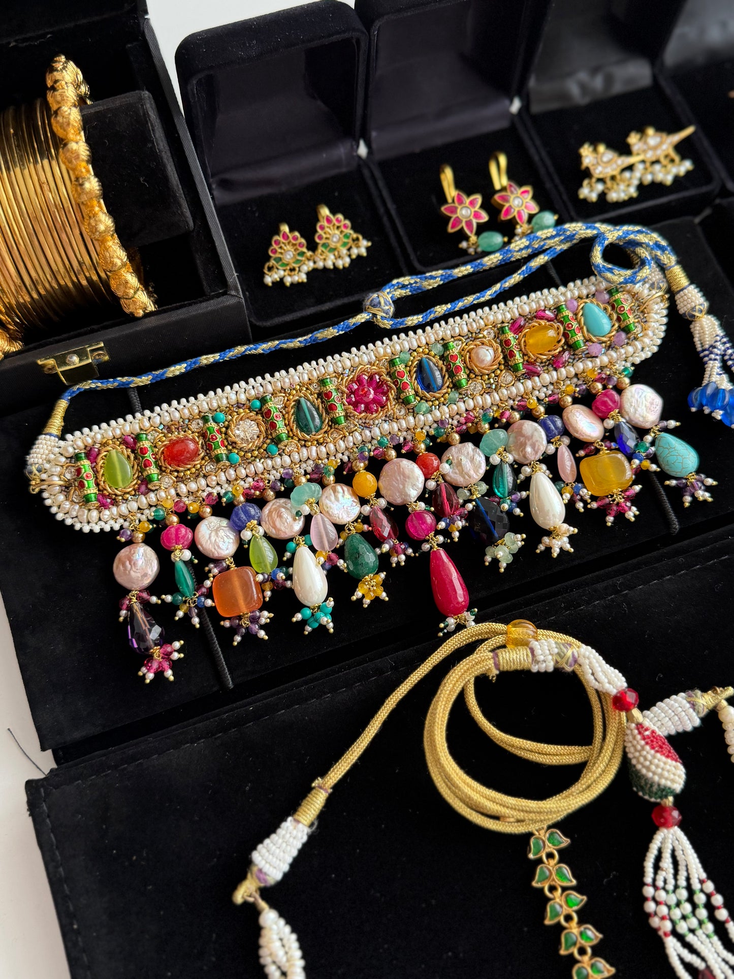 Handmade Zardoozi Basant Choker