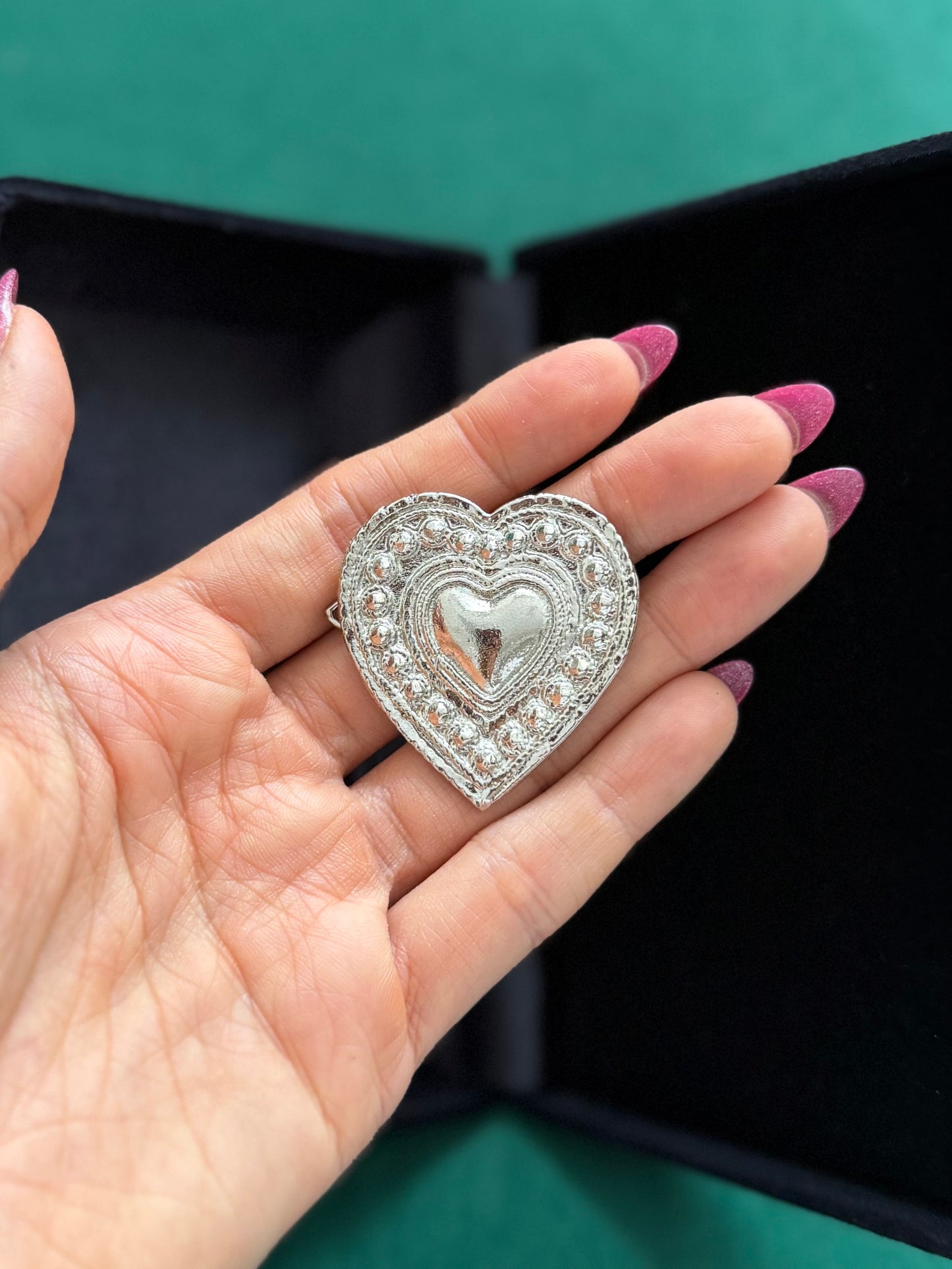 Silver Plated Pan Hairclip