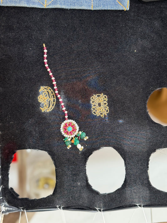 Mor Handmade Zardoozi Teeqa