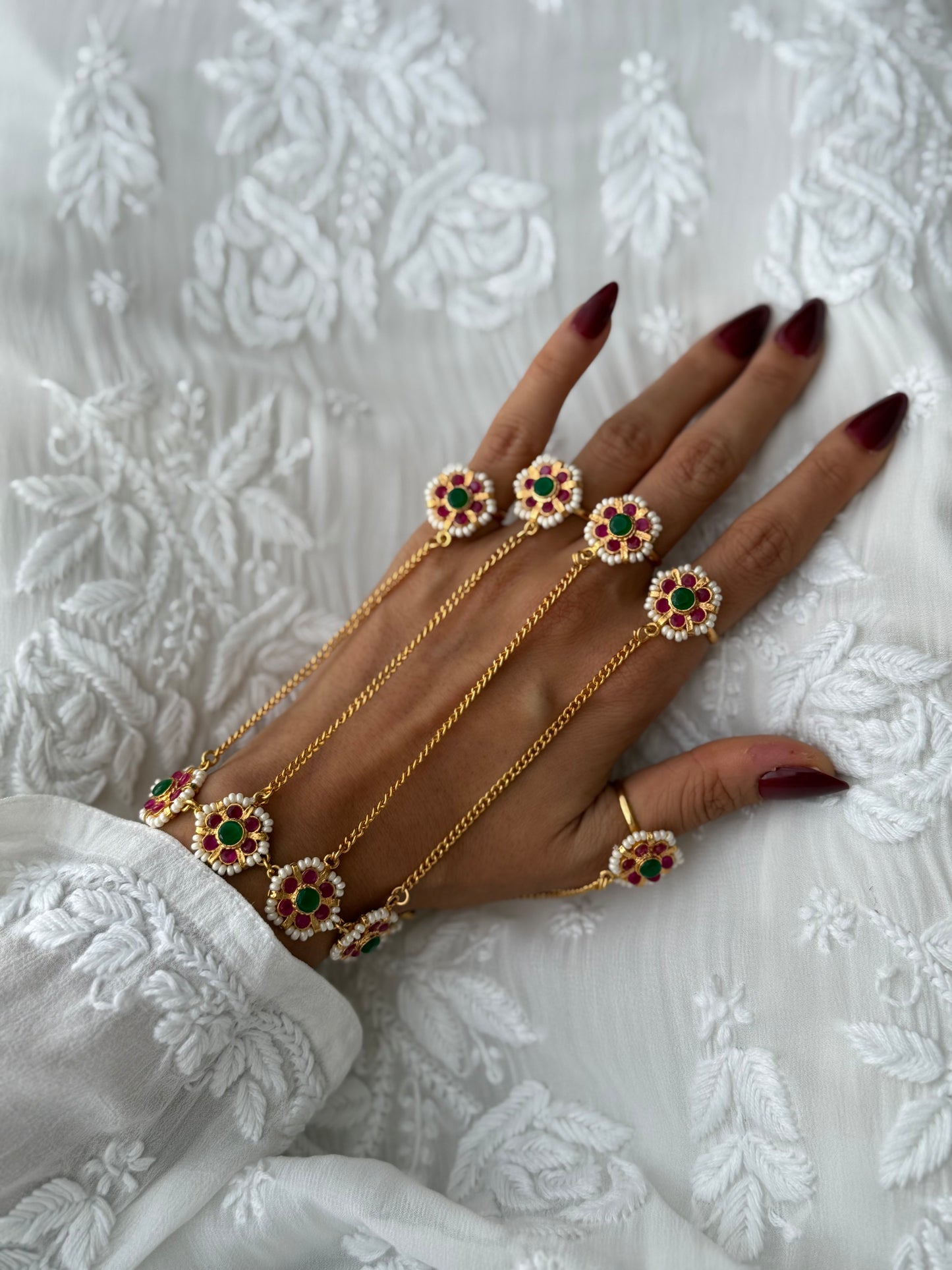 Gold Plated Meena panjgala