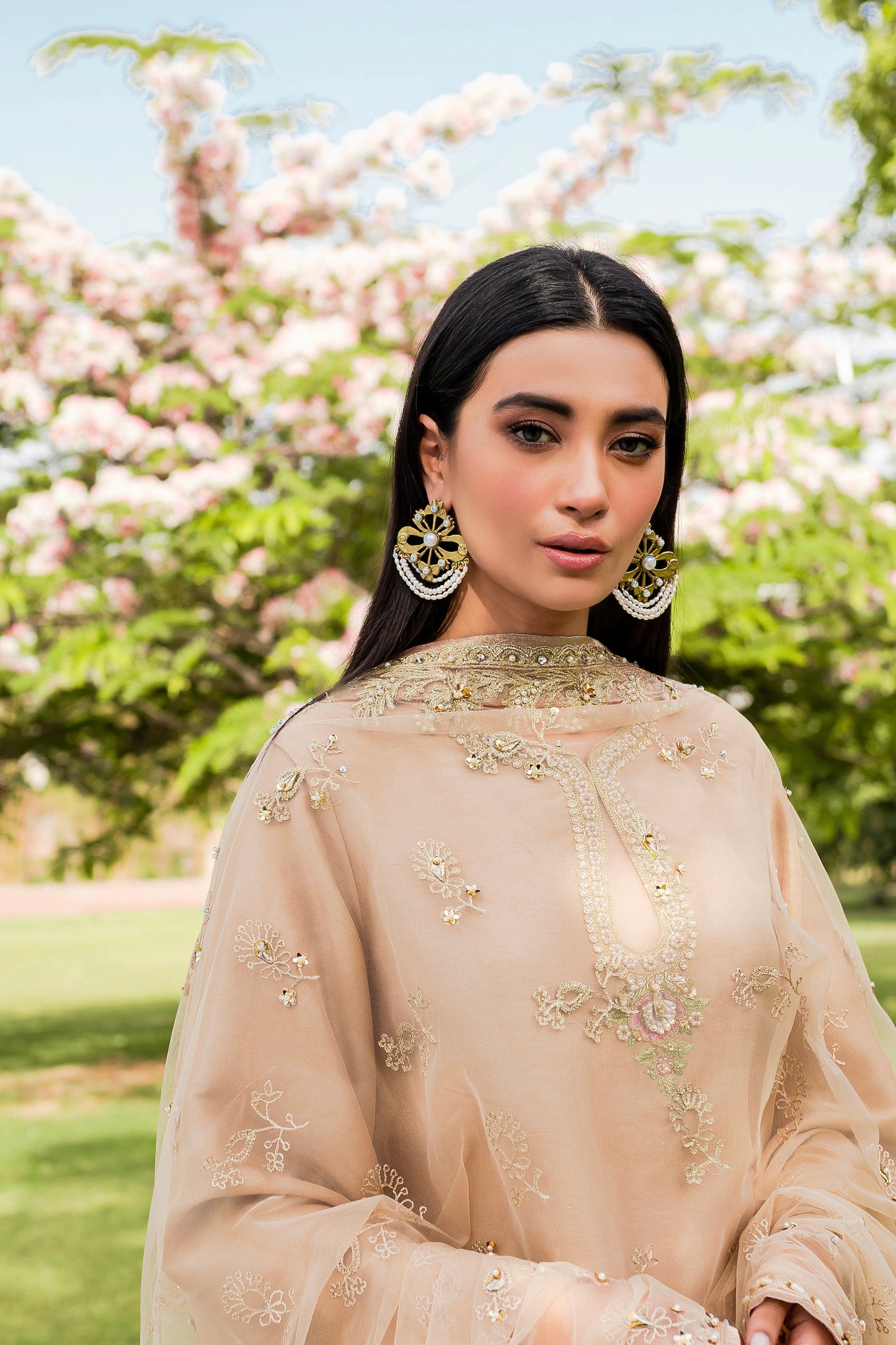 Bow & Real Pearl Earrings