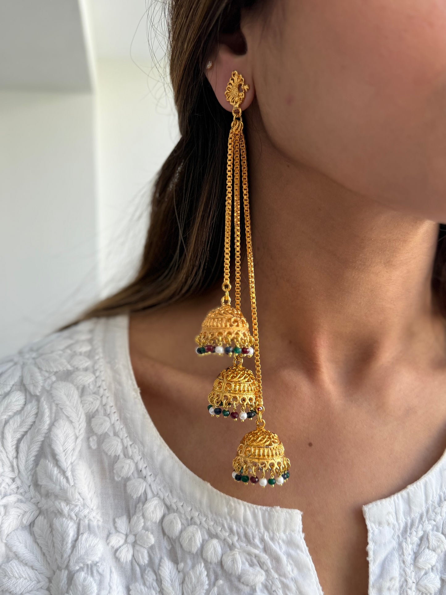 Gold Plated Noor Jhumkey