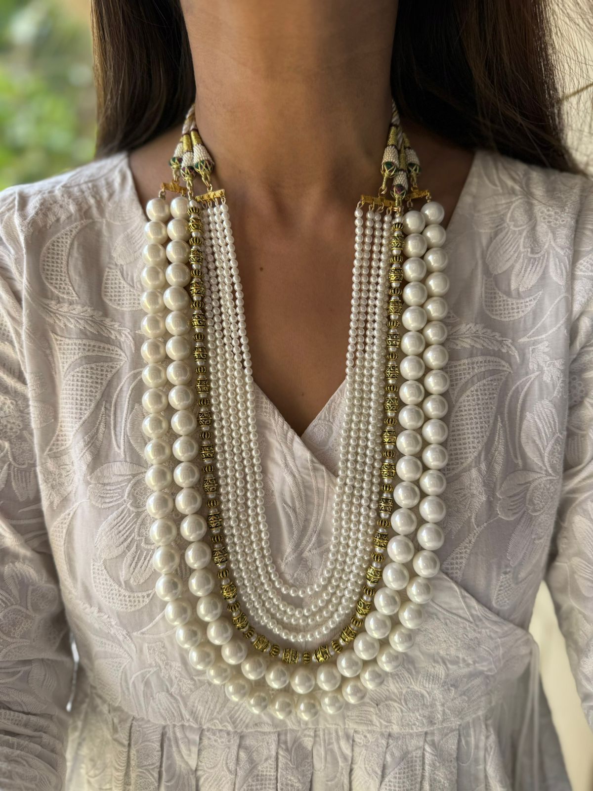 Shell Maala Shell Pearl Mala SET OF 3 malas – Ayesha Accessories