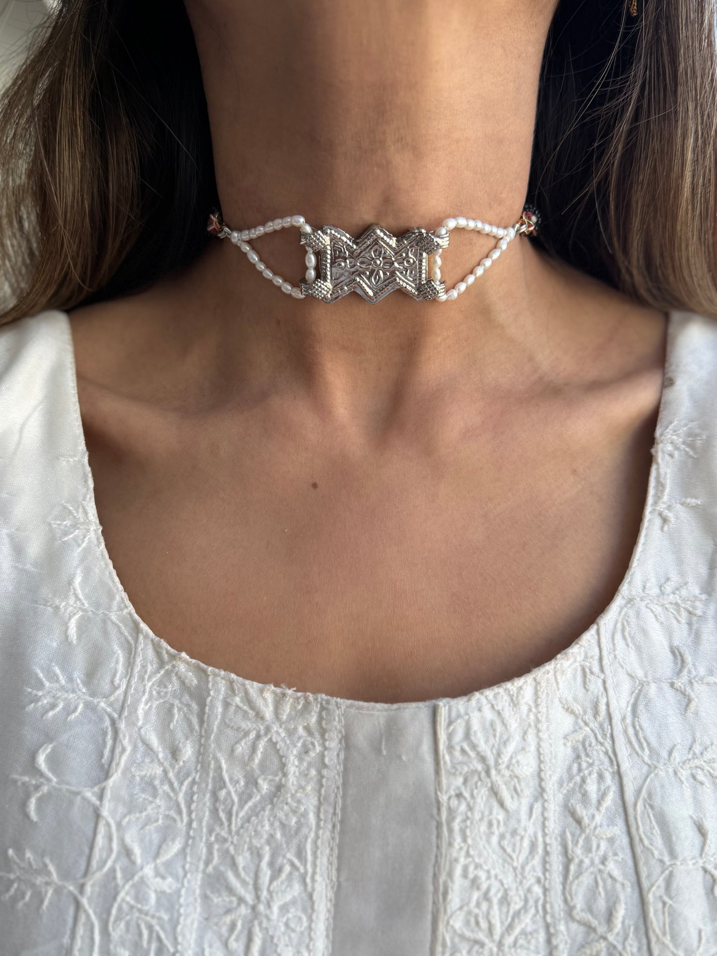 Silver Plated Kohistani Choker
