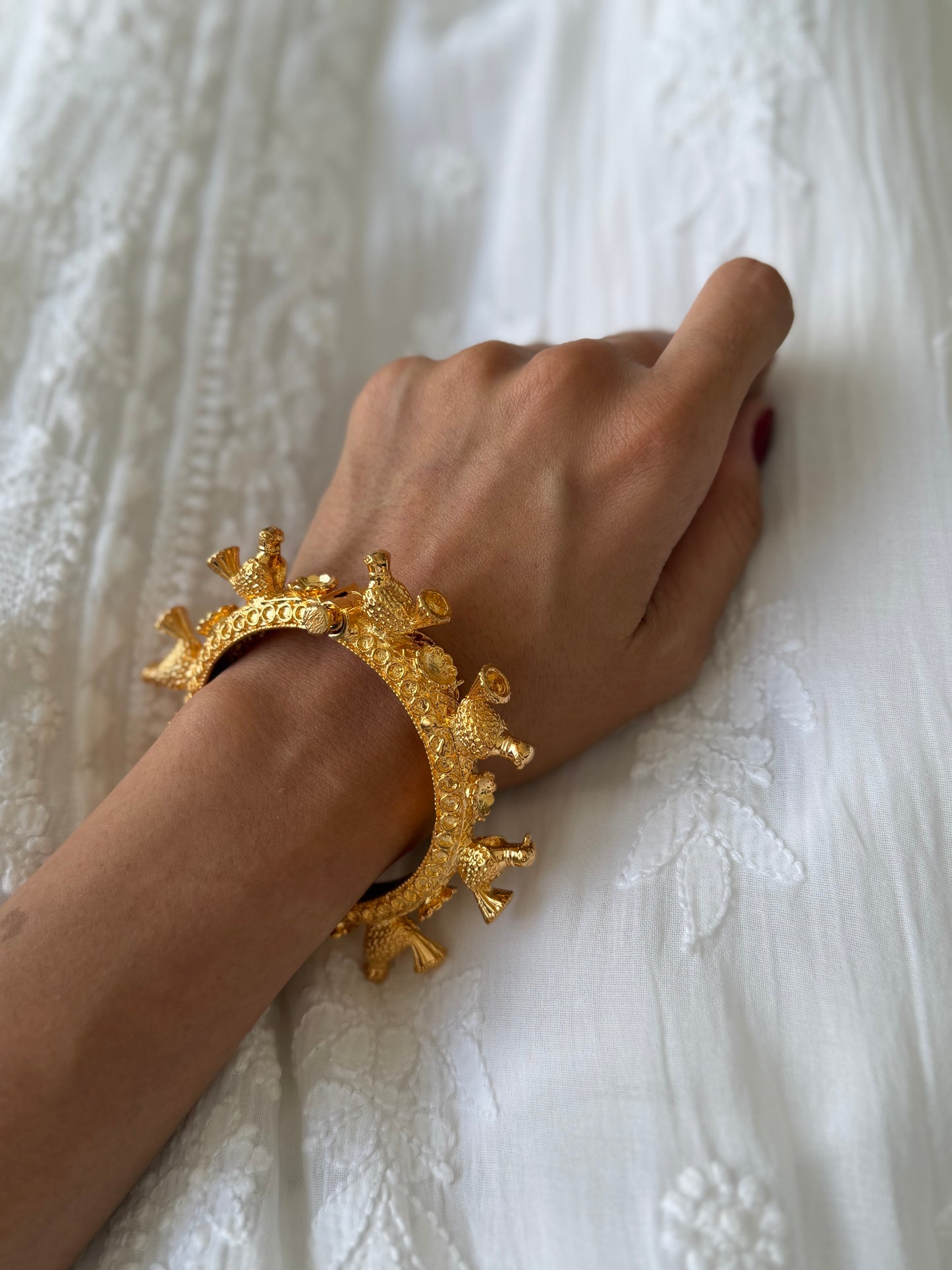 Gold Plated Bird Kada ( pair )