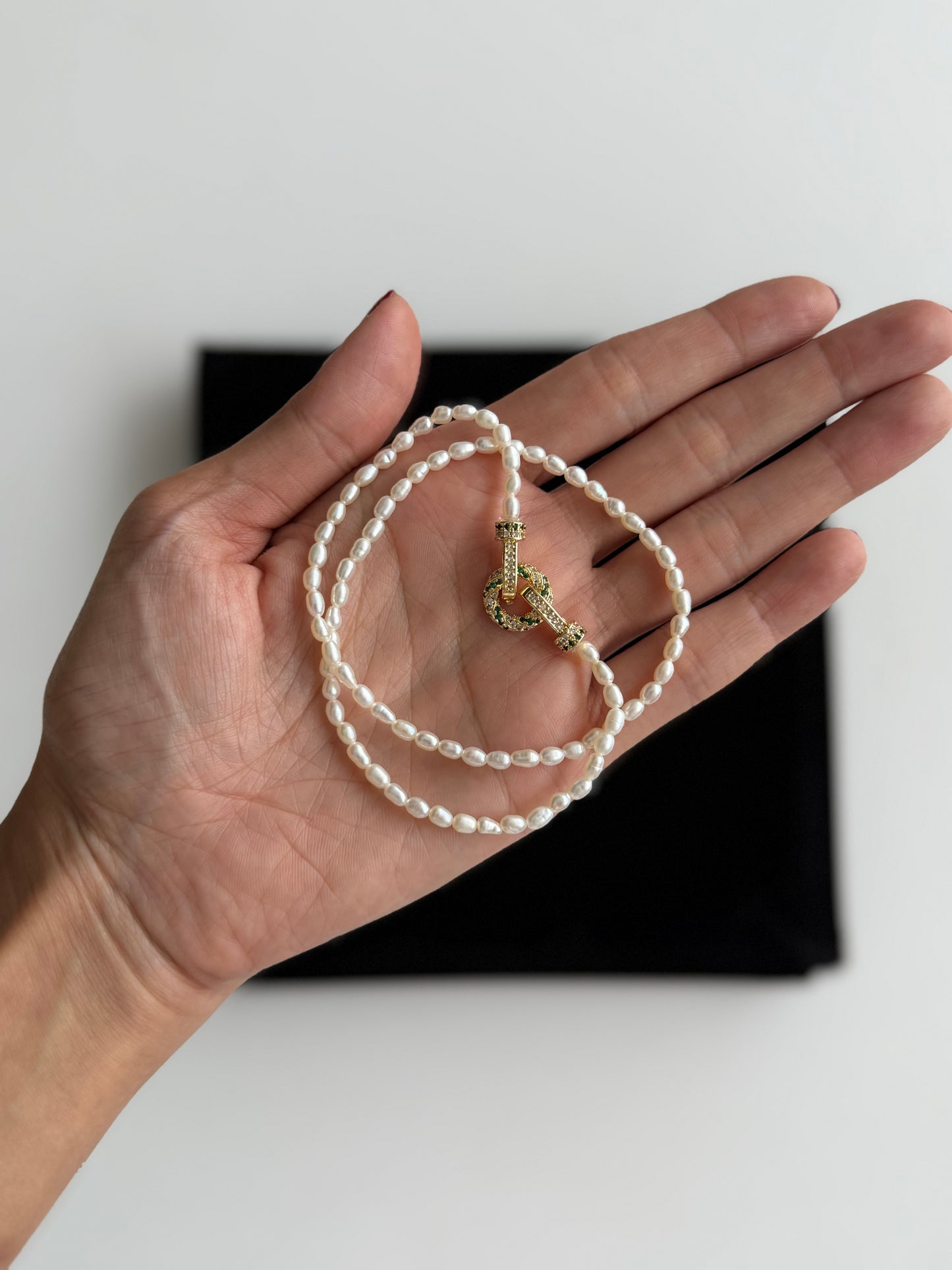 Real Fresh Water Rice Pearl Choker
