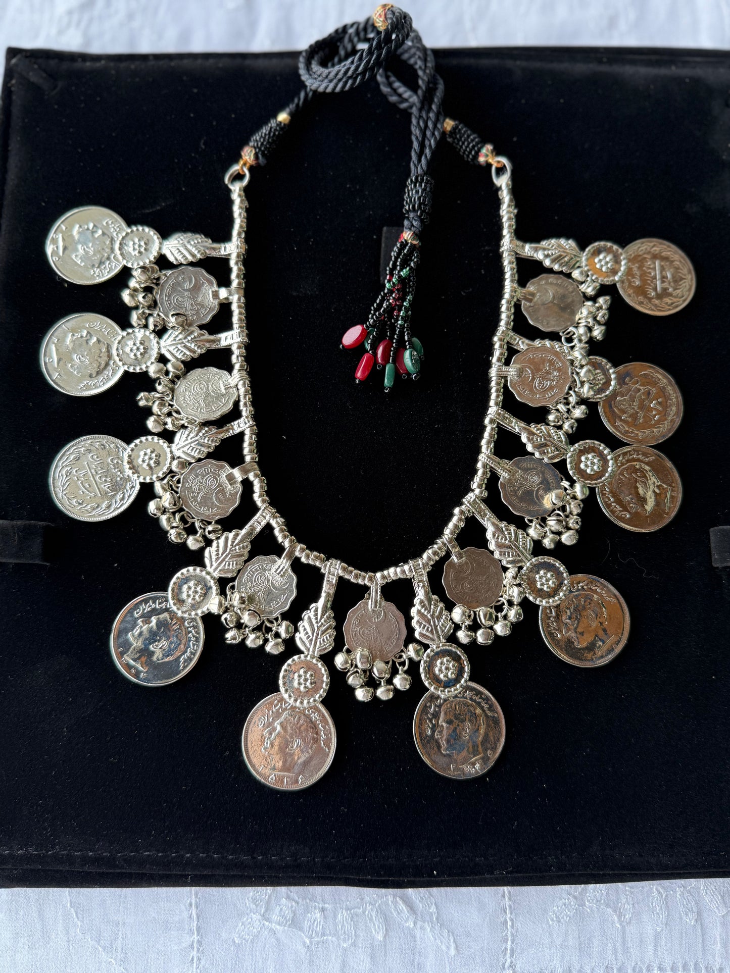 Silver Plated Old Coin Mala