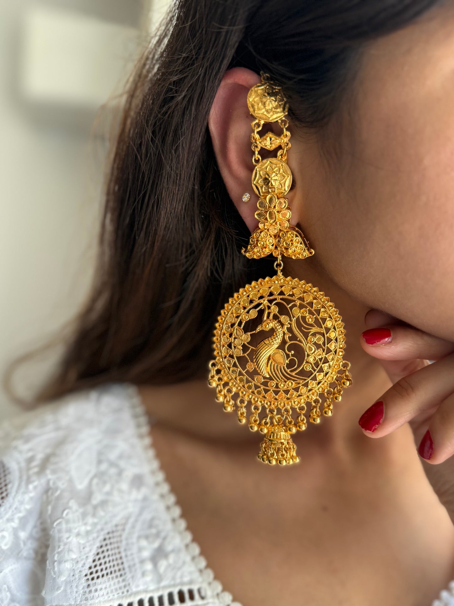 Gold Plated Bandhani Saharey