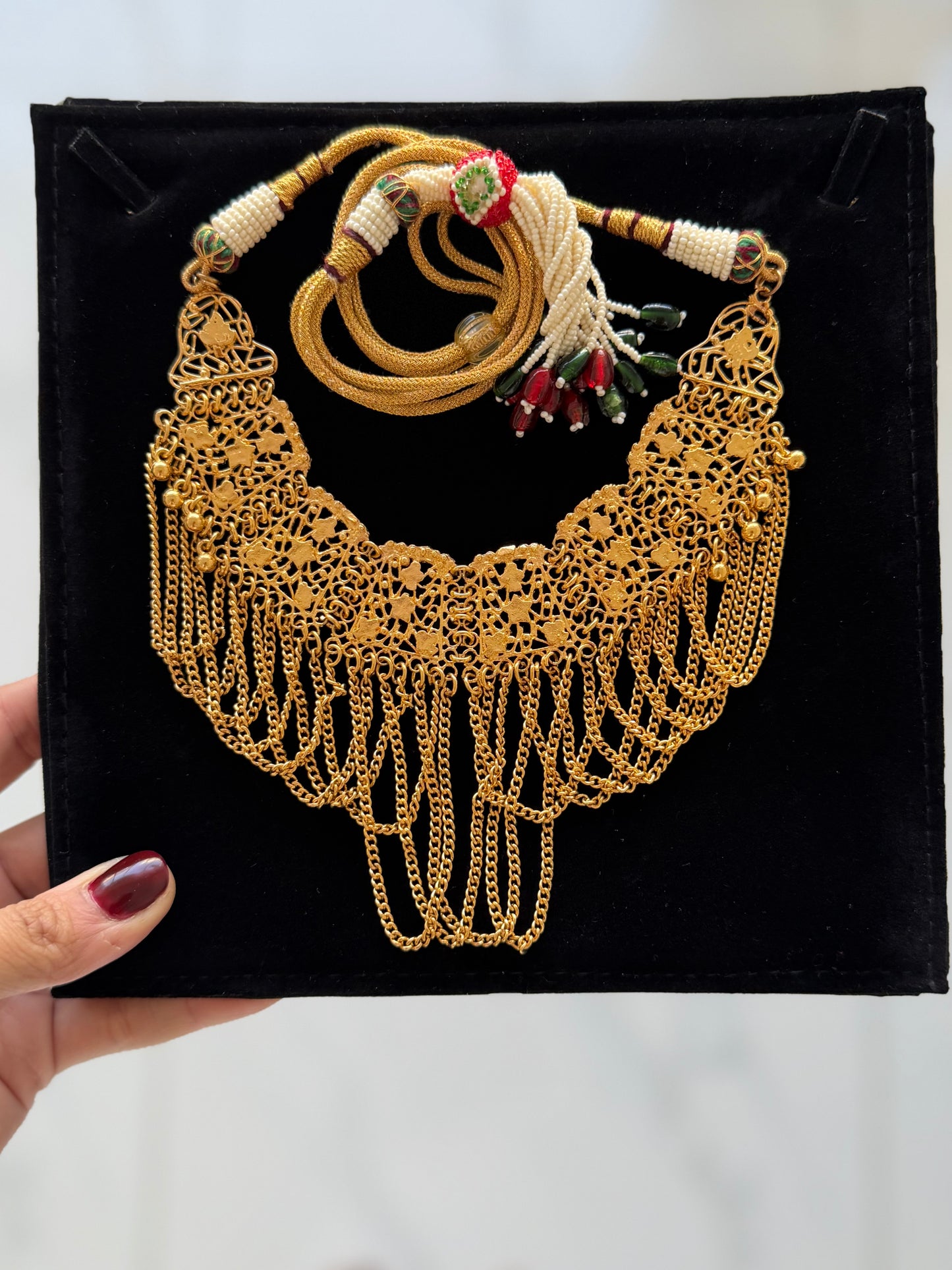 Gold Plated Mehnaz Chain choker