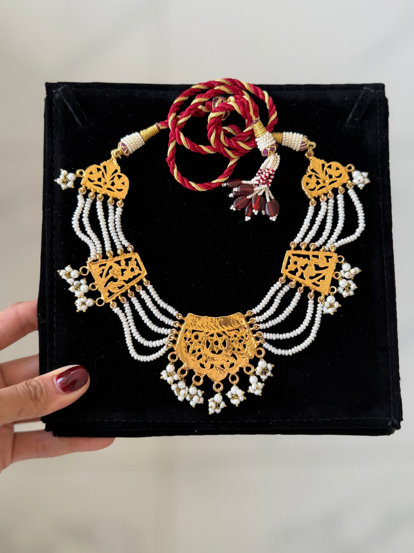 Old Chandtara GOLD plated Pearl Choker