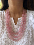 Pink opal Kharbooza Mala