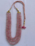 Pink opal Kharbooza Mala