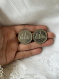 Vintage Real Coin studs