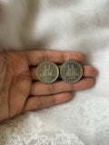 Vintage Real Coin studs