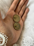 Vintage Real Coin studs