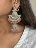 Silver Plated Swan Jhumke