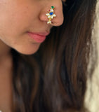 Parrot Pachi Kundan Noseclip