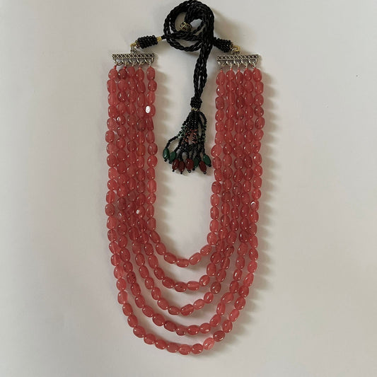 Coral stone Mala