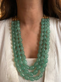 Emerald stone Mala