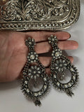 Traditional Antique Silver Earrings