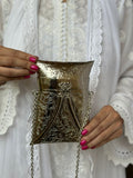 SILVER METAL CLUTCHES