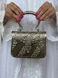 SILVER METAL CLUTCHES