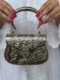 SILVER METAL CLUTCHES