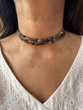 Tourmaline stone Choker
