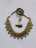 Antique Gold Meena Choker