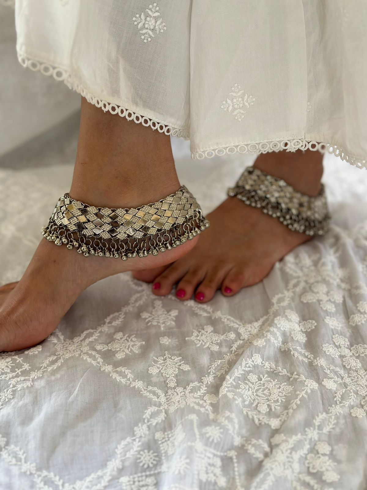 Silver Plated Anklets