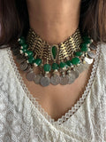 Old Emerald Afghan Choker