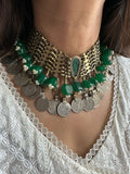 Old Emerald Afghan Choker