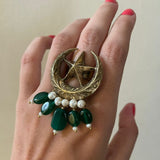 Chand Tara Emerald Ring