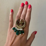Chand Tara Emerald Ring