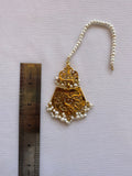 Gold Plated Teeqa with Pearls