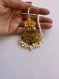 Gold Plated Teeqa with Pearls